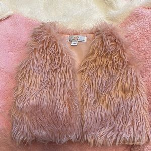 Baby girl fur vest 3-6M